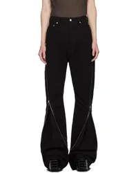 Rick Owens Black Porterville Bolan Banana Jeans Black