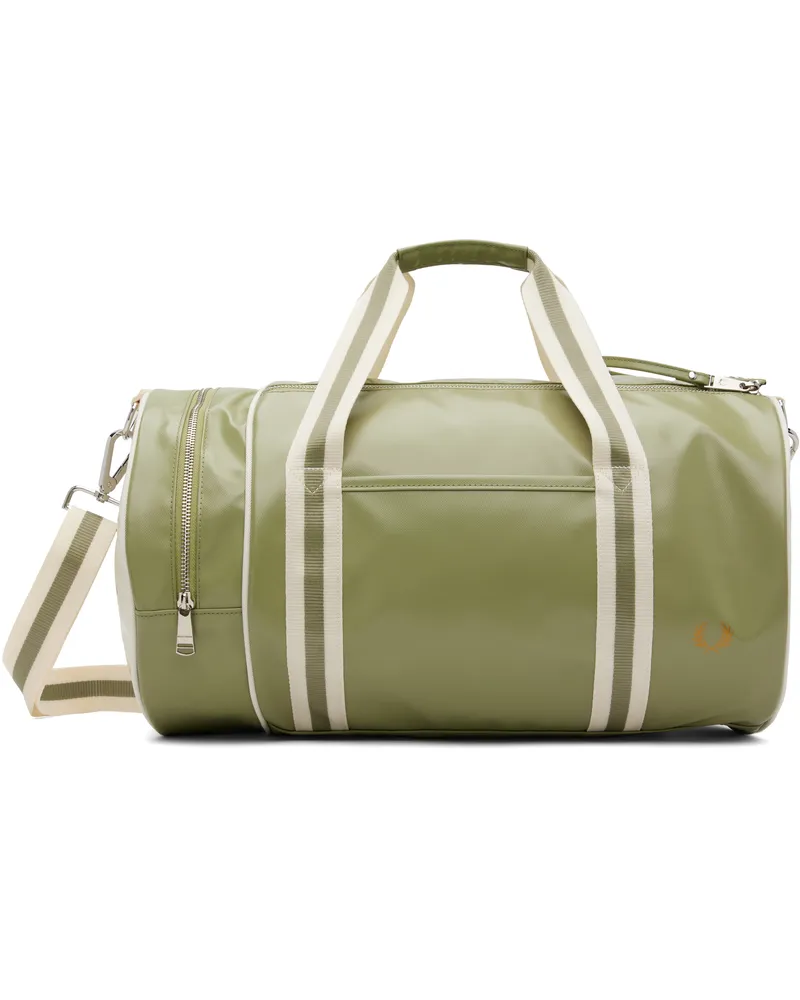 Fred Perry Green Classic Barrel Bag X88olive