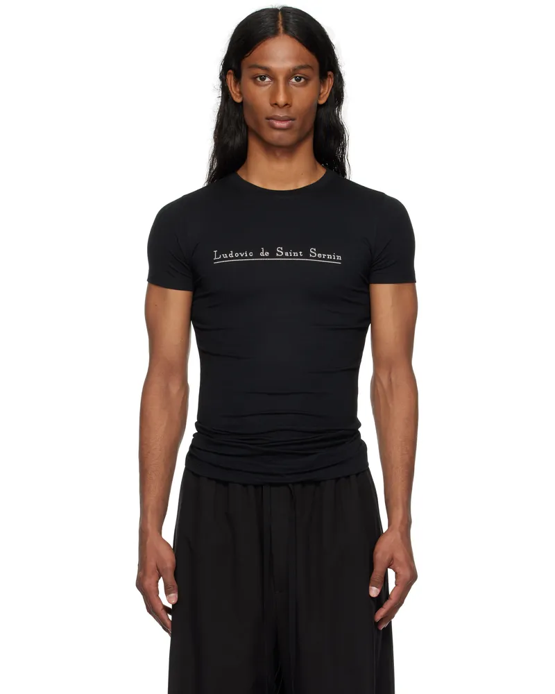 Ludovic de Saint Sernin Black Stud T-shirt Black