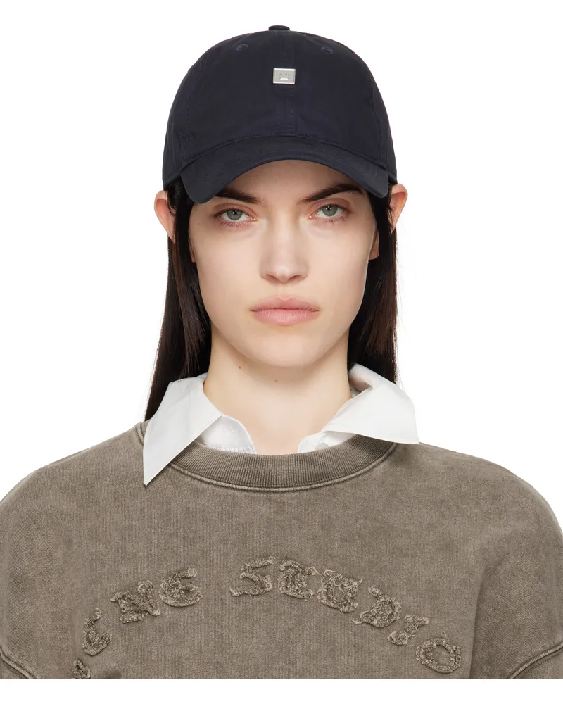 Acne Studios Navy Stud Logo Cap 885