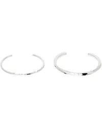 Pearls Before Swine Silver Nox Cuff Bracelet Set Silver