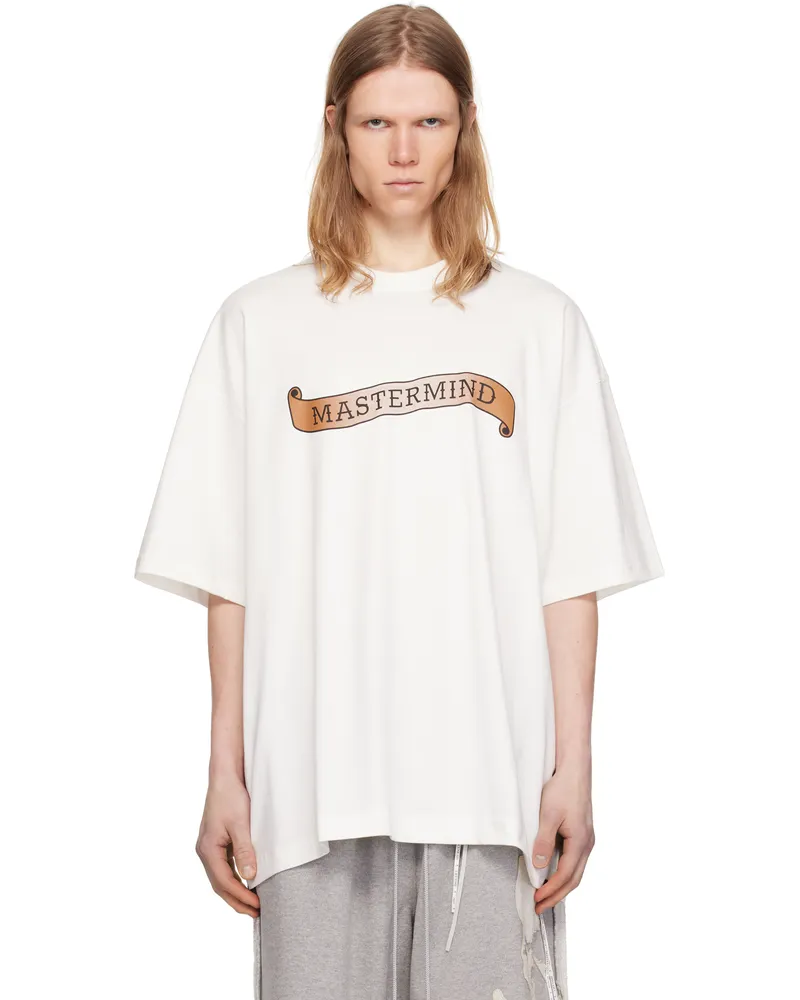Mastermind World White Oversized Skull Tattoo T-shirt White