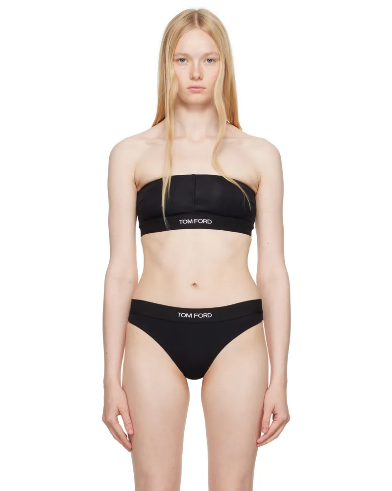 Tom Ford Black Modal Signature Bandeau Bra Lb999