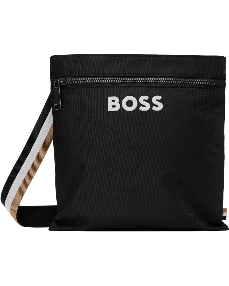 HUGO BOSS Black Contrast Logo Signature Bag 001-black