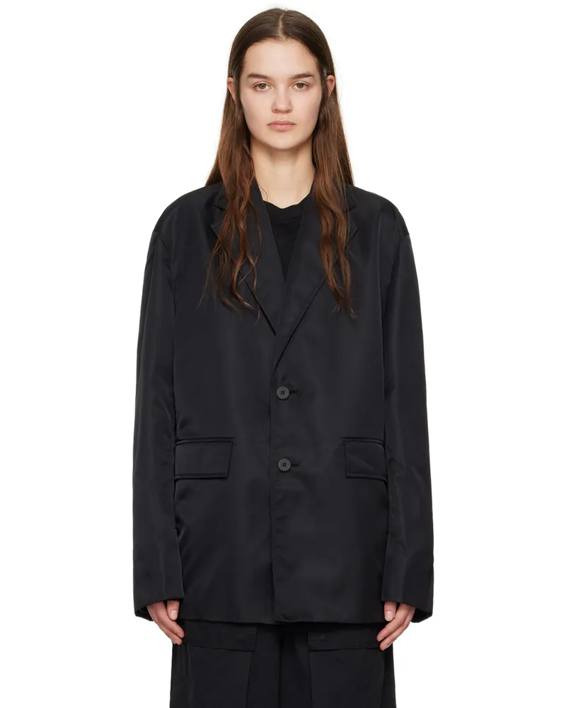 Wooyoungmi Black Single-Breasted Blazer Black