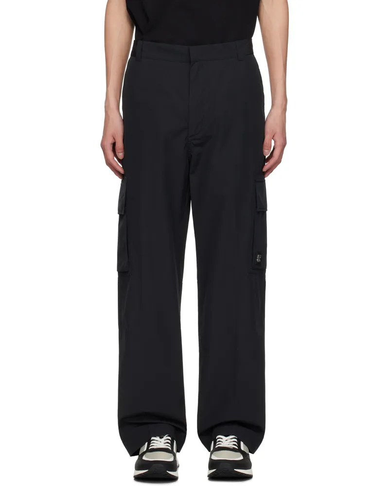HUGO BOSS Black Regular-Fit Water-Repellent Trousers 001-black