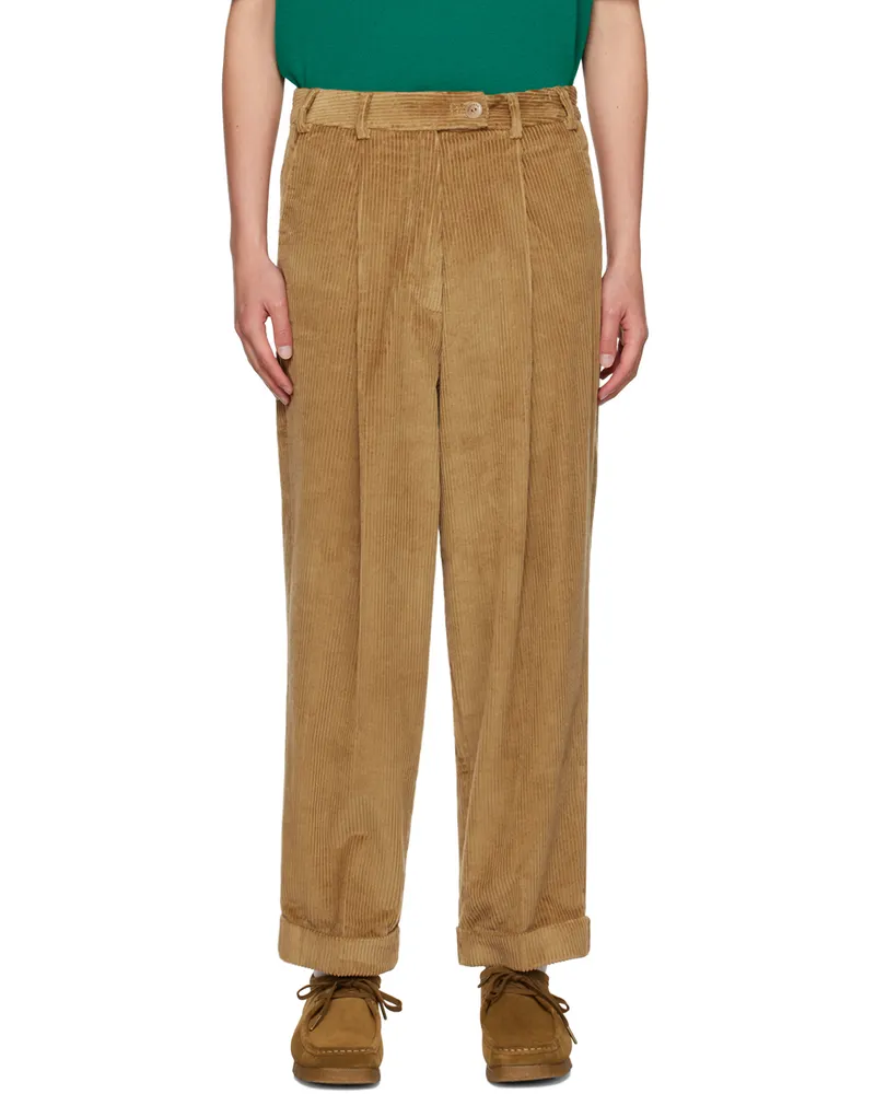 CORDERA Brown Masculine Trousers Miel