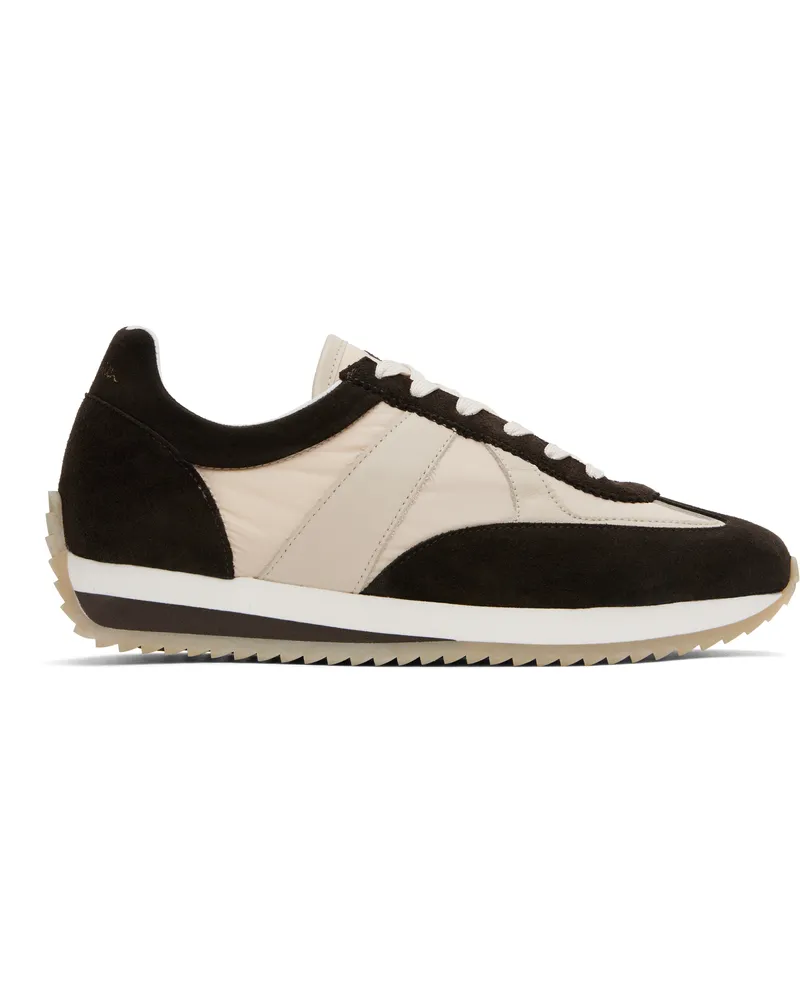 Paul Smith Brown & Beige Vignola Suede Sneakers 2