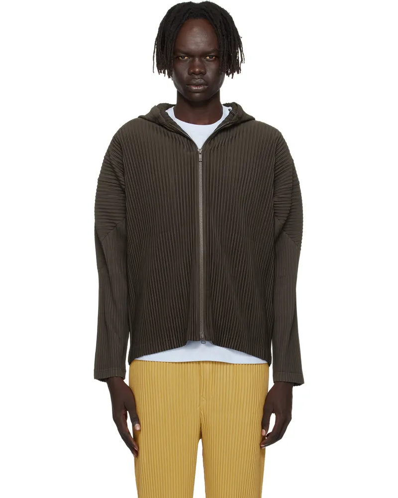 Issey Miyake Brown Monthly Color June Hoodie 46-mud
