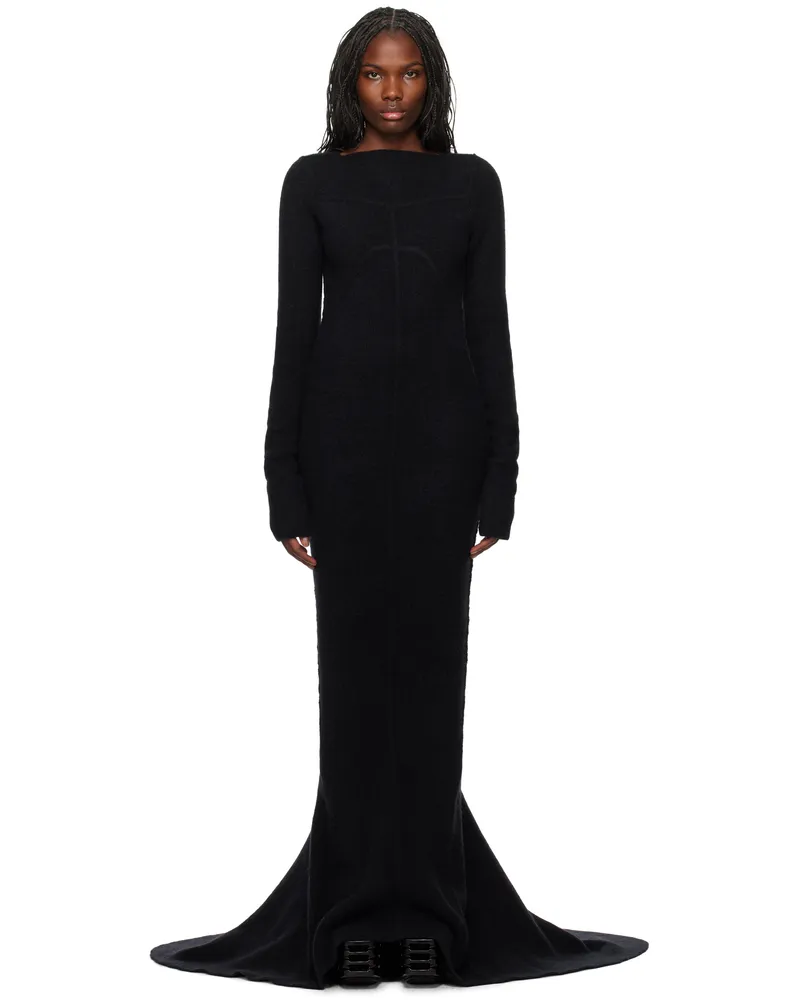 Rick Owens Black Porterville Luna Maxi Dress 09