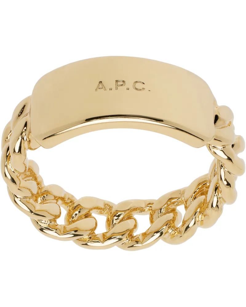 A.P.C. Gold Darwin Ring Raa
