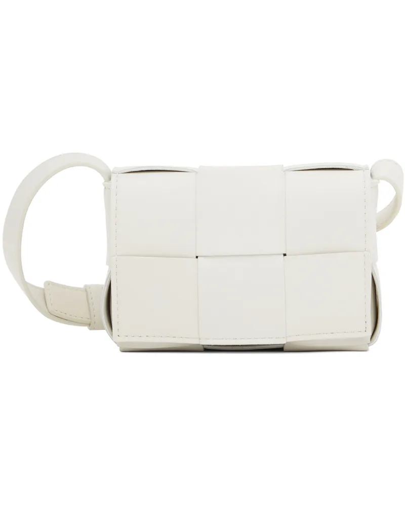 Bottega Veneta White Cassette Shoulder Bag 9009