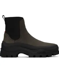 Moncler Brown Larue Chelsea Boots Espresso