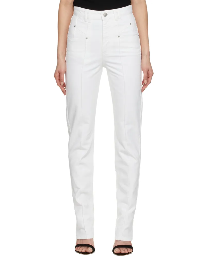 Isabel Marant White Niroka Jeans 20wh