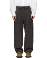 FRANKIE Shop Gray Felix Trousers Charcoal