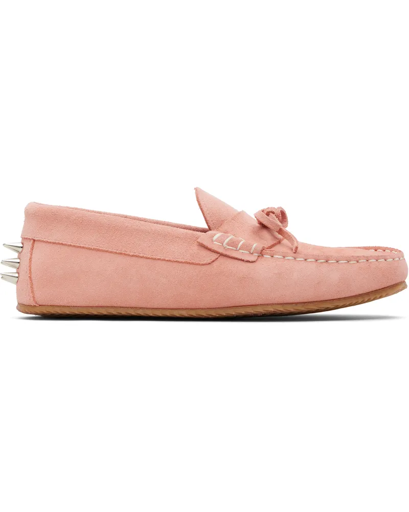 ABRA SSENSE Exclusive Pink Spike Loafers Pink