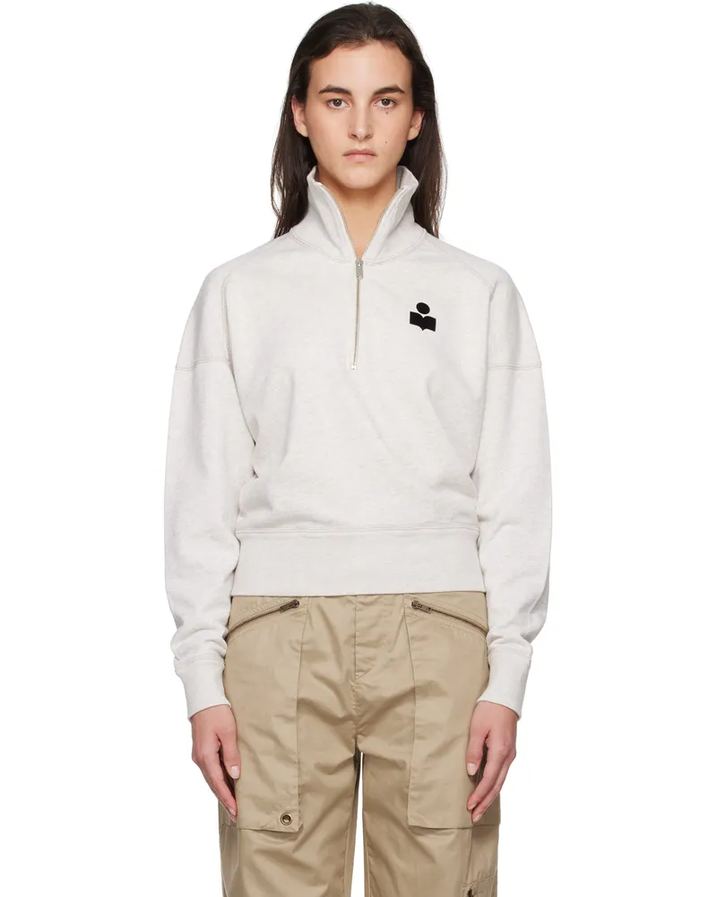 Étoile Isabel Marant Gray Ross Logo Sweatshirt Ecru