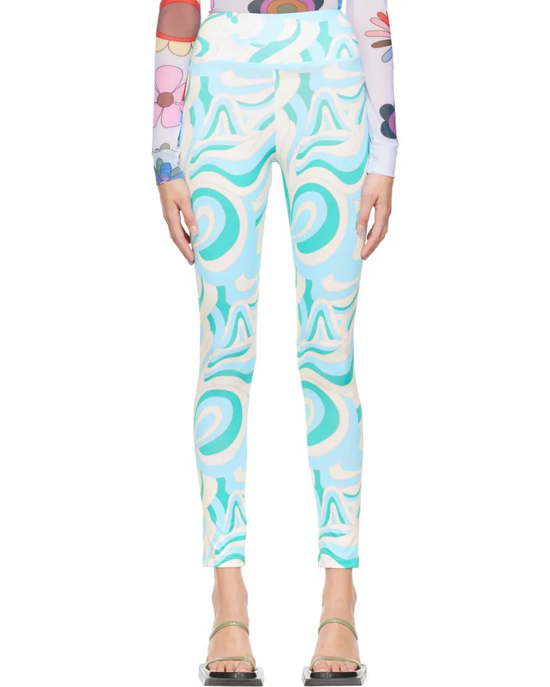 FENSI SSENSE Exclusive White Desert Road Leggings Aqua