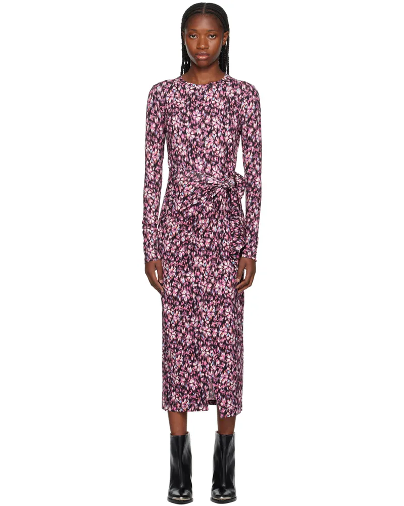 Étoile Isabel Marant Pink Lisy Midi Dress Mipk