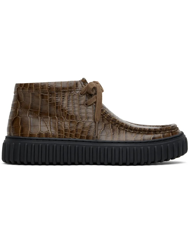 Martine Rose Brown Clarks Edition Torhill Hi Boots Brw