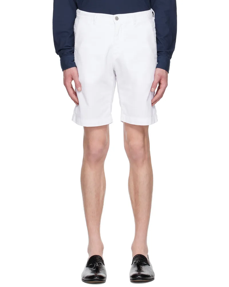 Massimo Alba White Vela Shorts Bianco
