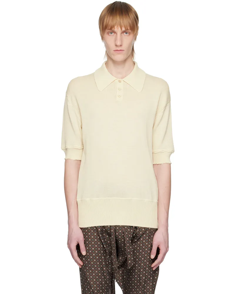 Maison Margiela Beige Knit Polo 101