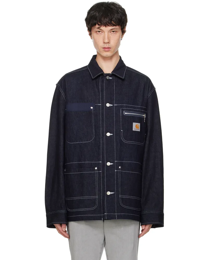 Junya Watanabe Indigo Carhartt Work In Progress Edition Denim Jacket Indigo