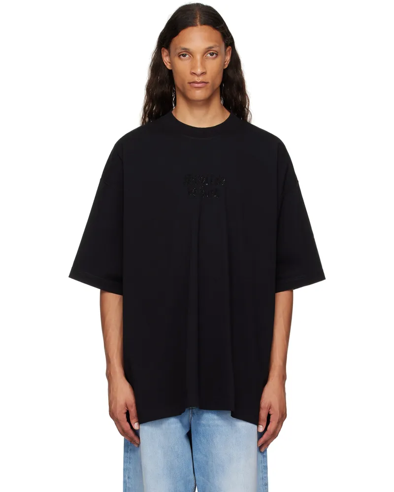 VETEMENTS Black 'Spoiled By God' T-Shirt Black