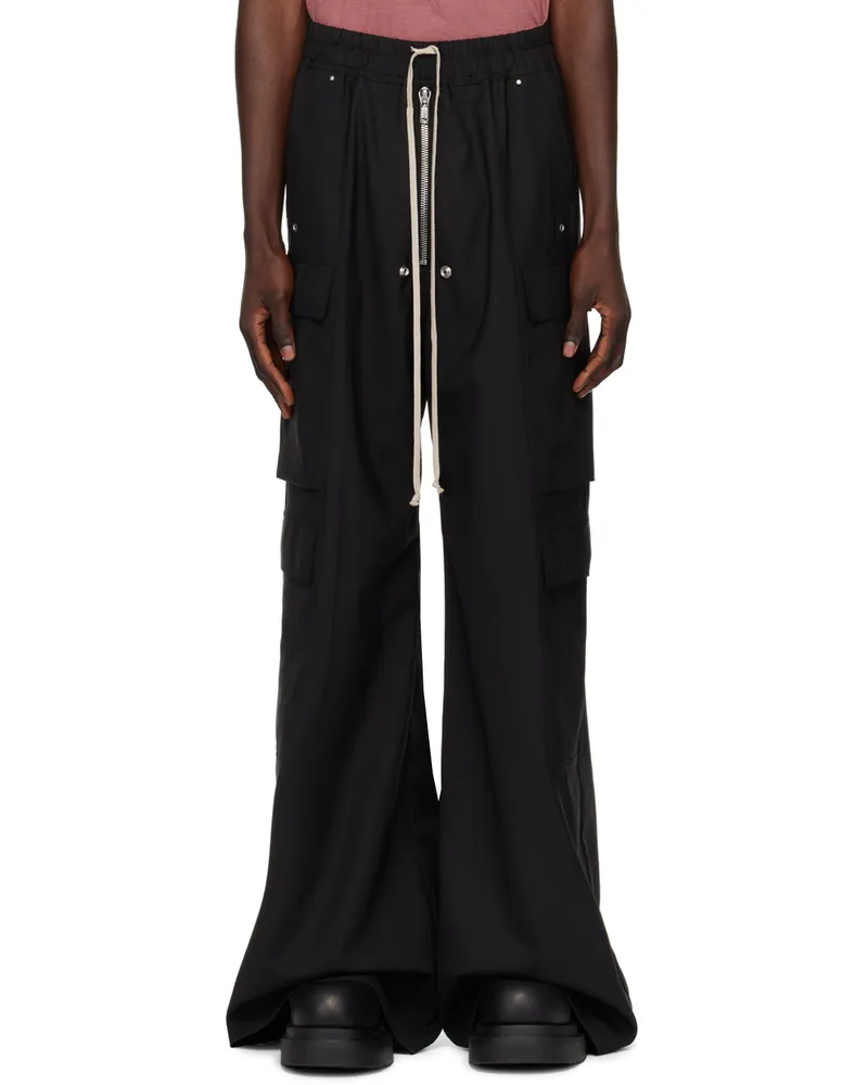 Rick Owens Black Porterville Cargobelas Cargo Pants 09