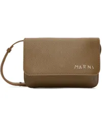 Marni Taupe Leather Mending Bag 00vcreta