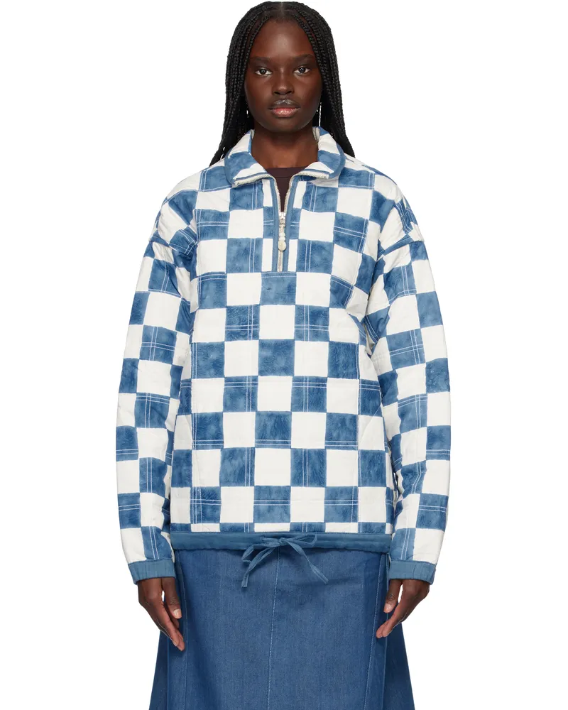STORY mfg. Blue & White Mineral Jacket Arctic