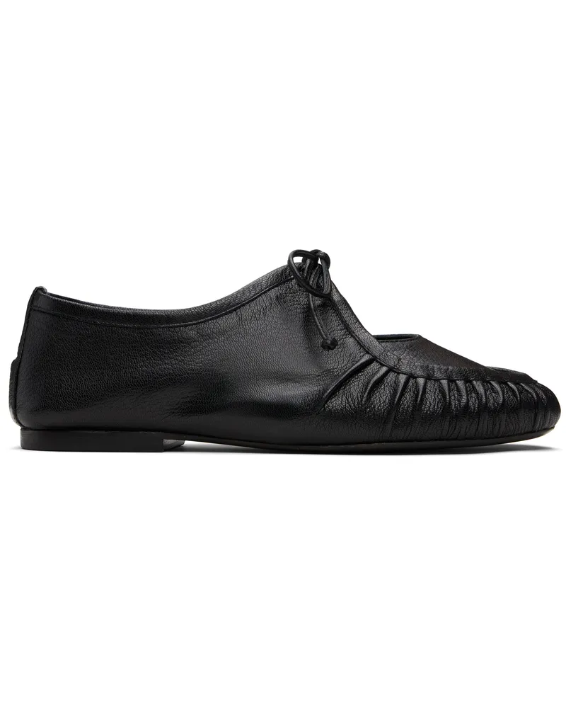HEREU Black Coveta Supple Shiny Loafers Black