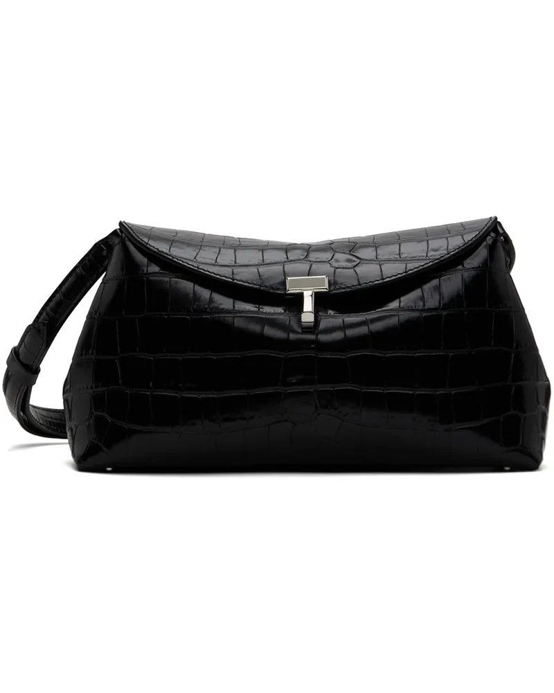 Totême Black T-Lock Clutch 001