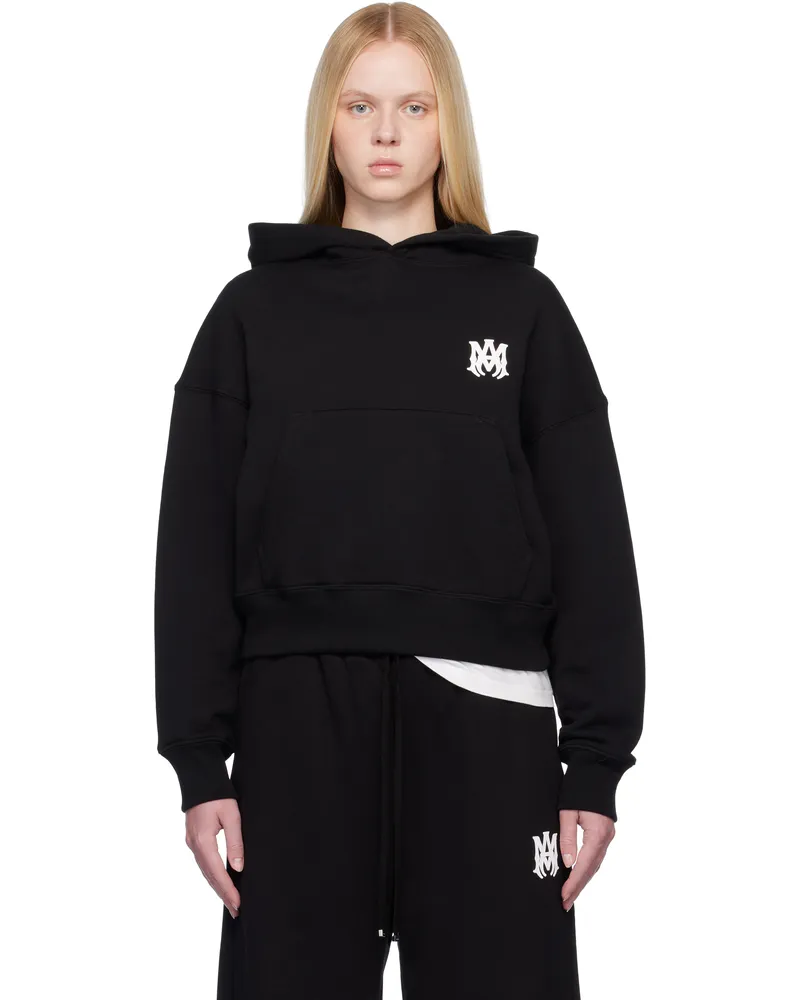 Amiri Black MA Core Logo Hoodie Black