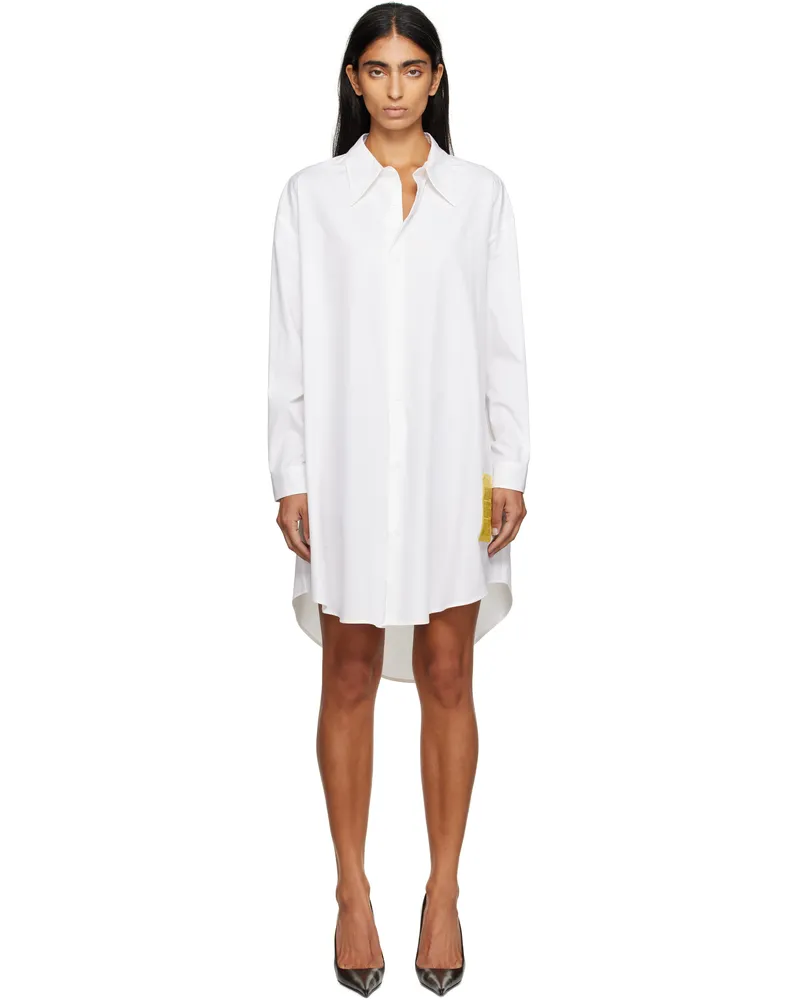 Maison Margiela White Shirt Minidress 100