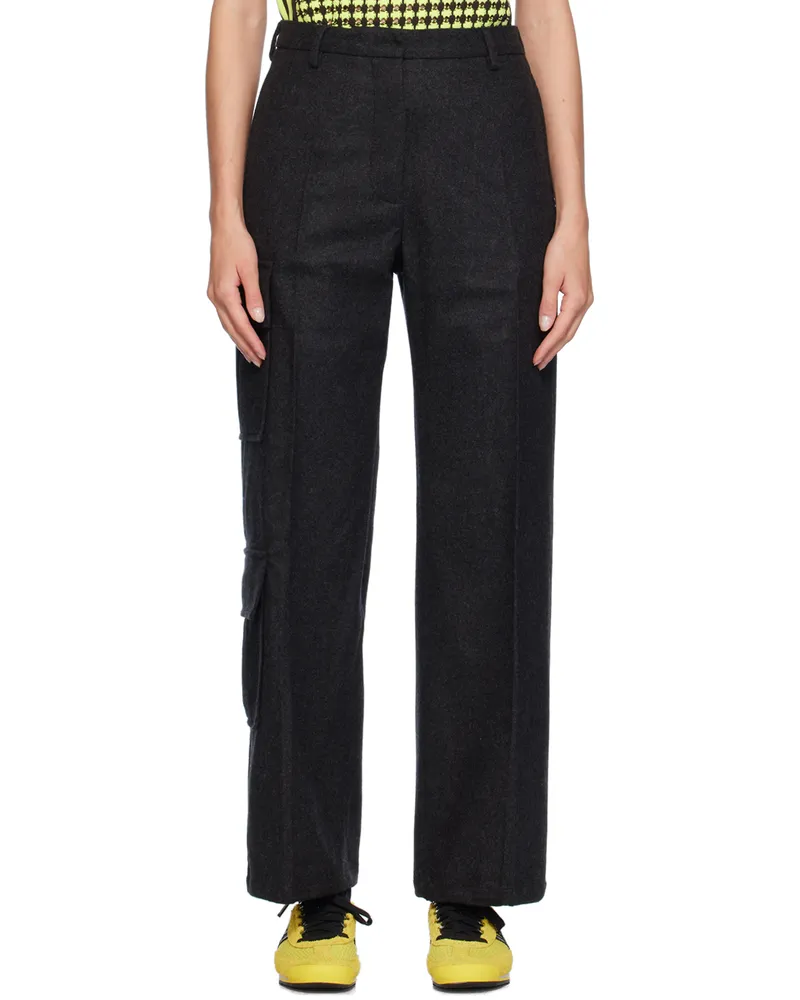 Wales Bonner Gray Reverb Trousers Grey