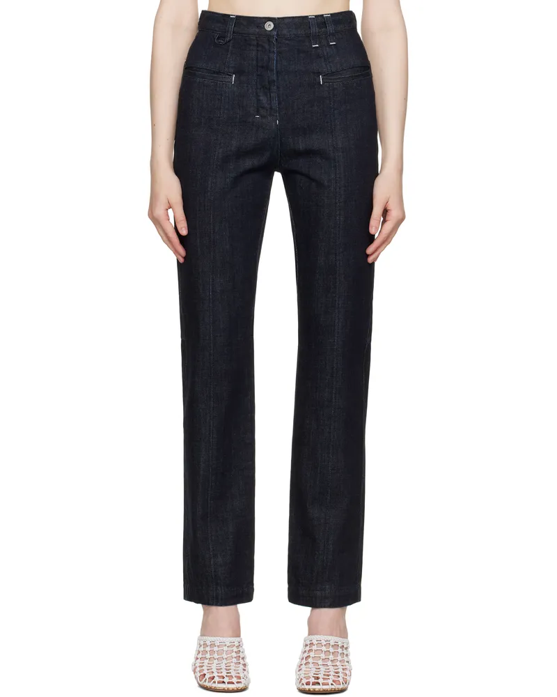 Jacquemus Navy La Croisière 'Le De-Nimes Norma' Jeans 390