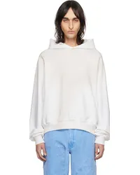 Acne Studios Off-White Distressed Hoodie Dcdusty