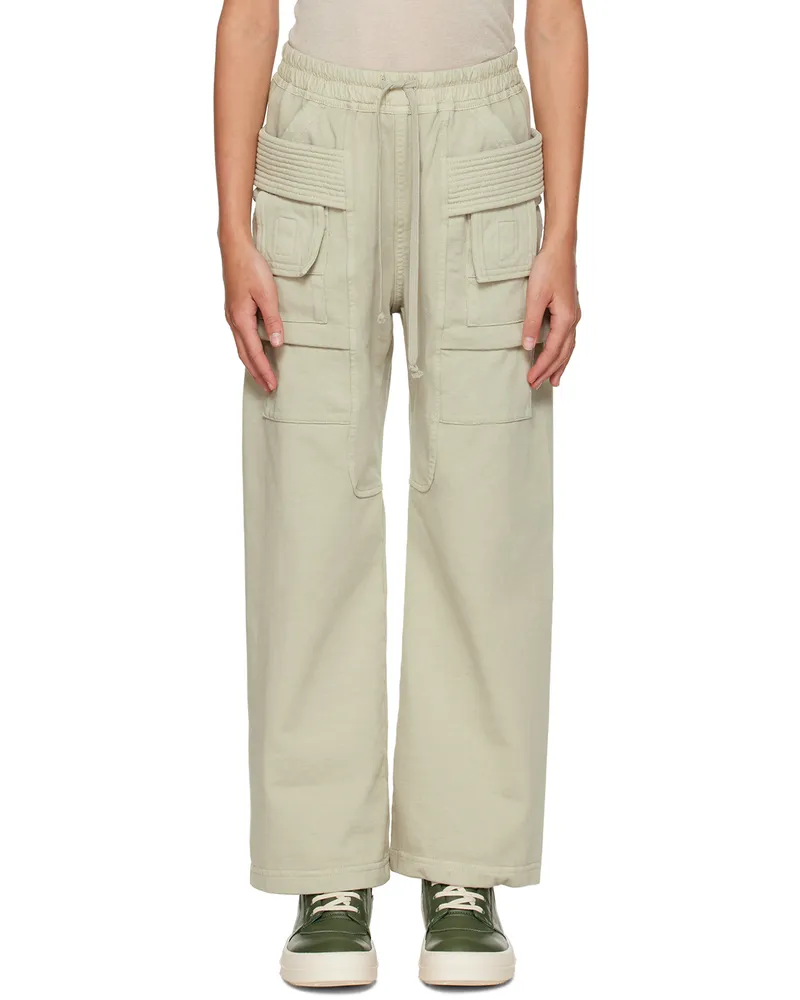 Rick Owens Kids Off-White Creatch Cargo Pants Pearl