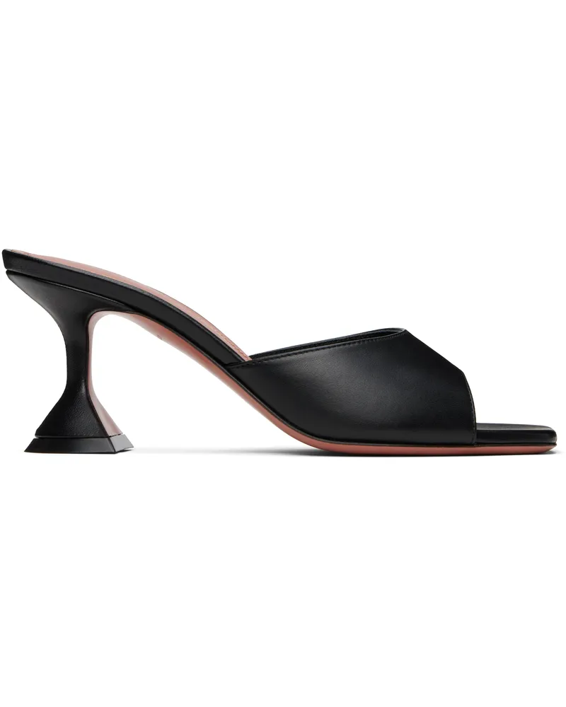 Amina Muaddi Black Lupita Slipper 70 Heeled Sandals Black