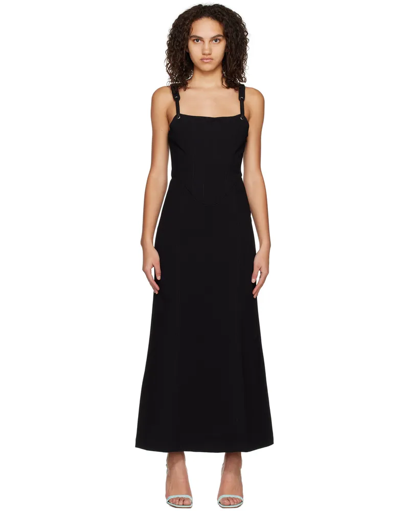 Paris Georgia Black Lottie Midi Dress Black