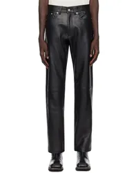 CMMN SWDN Black Joe Leather Pants Black