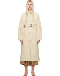 Totême Tan Tumbled Trench Coat Sand