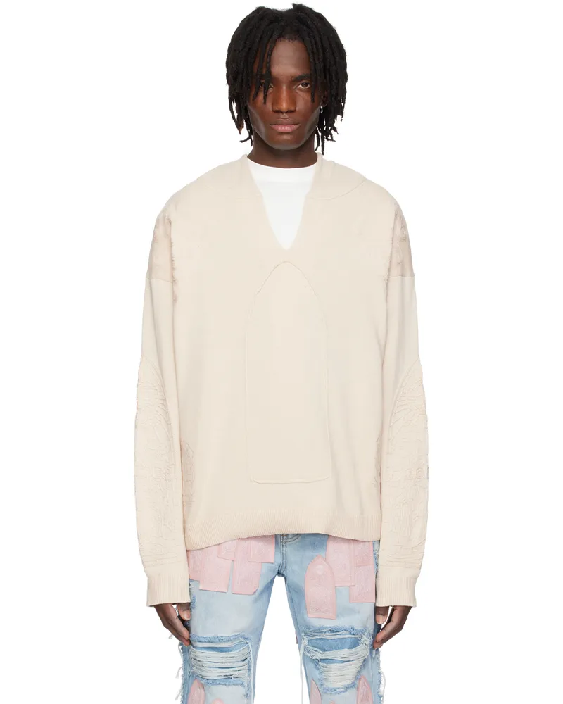 WHO DECIDES WAR Beige Whim Hoodie Tan