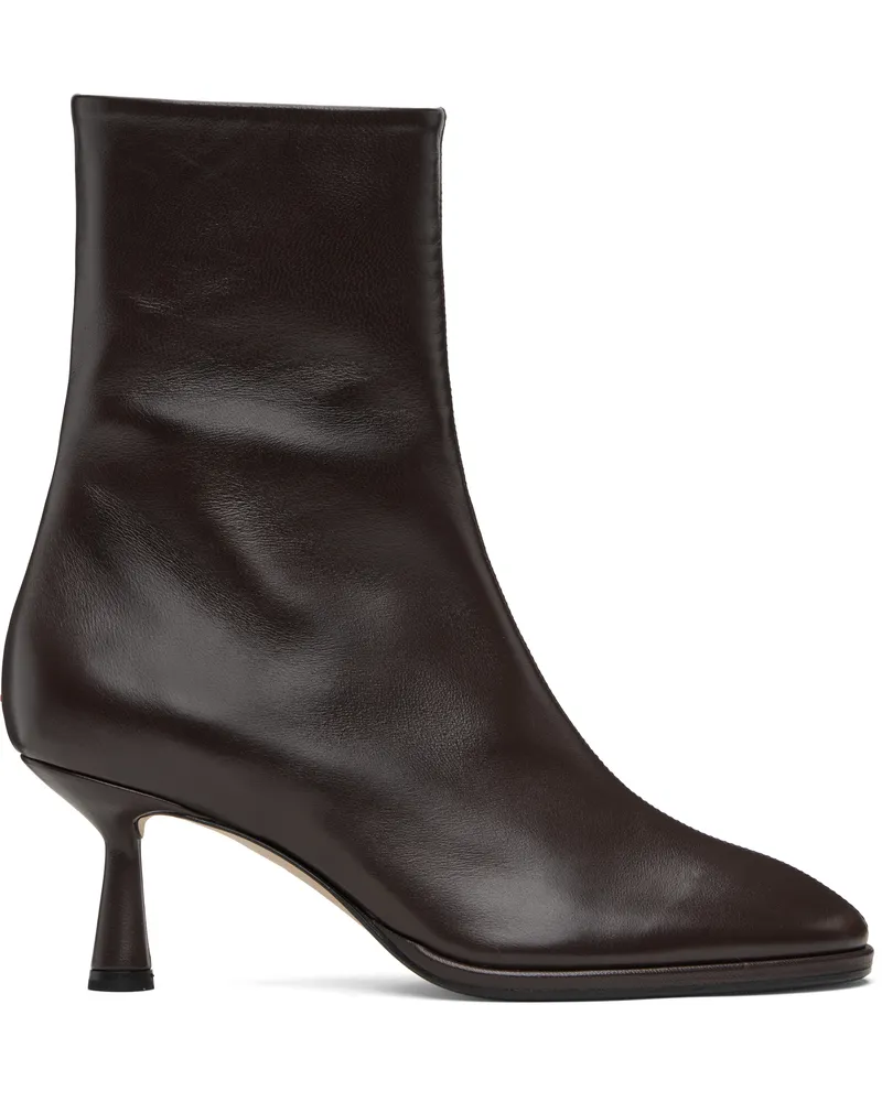 aeyde Brown Dorothy Soft Sock Boots Moka