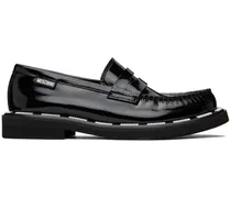 Black Embossed Loafers
