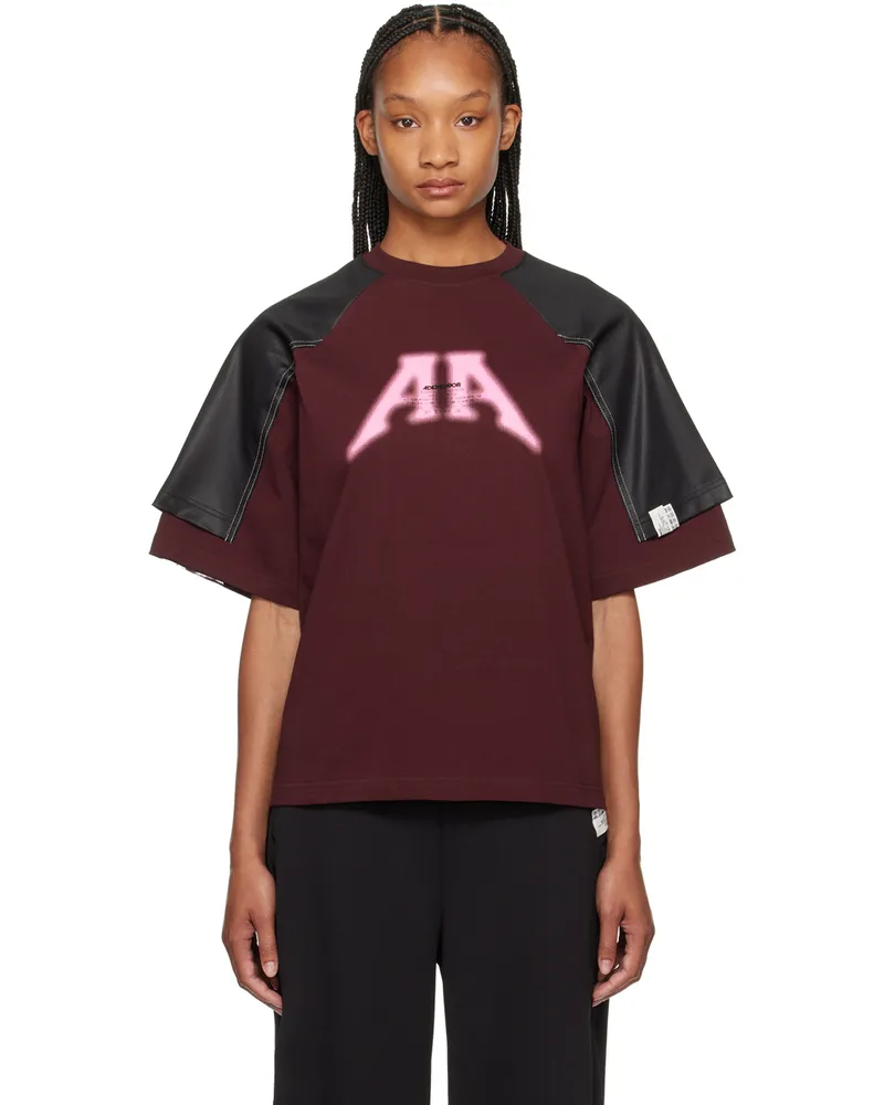 Adererror Red Nolc T-Shirt Burgundy