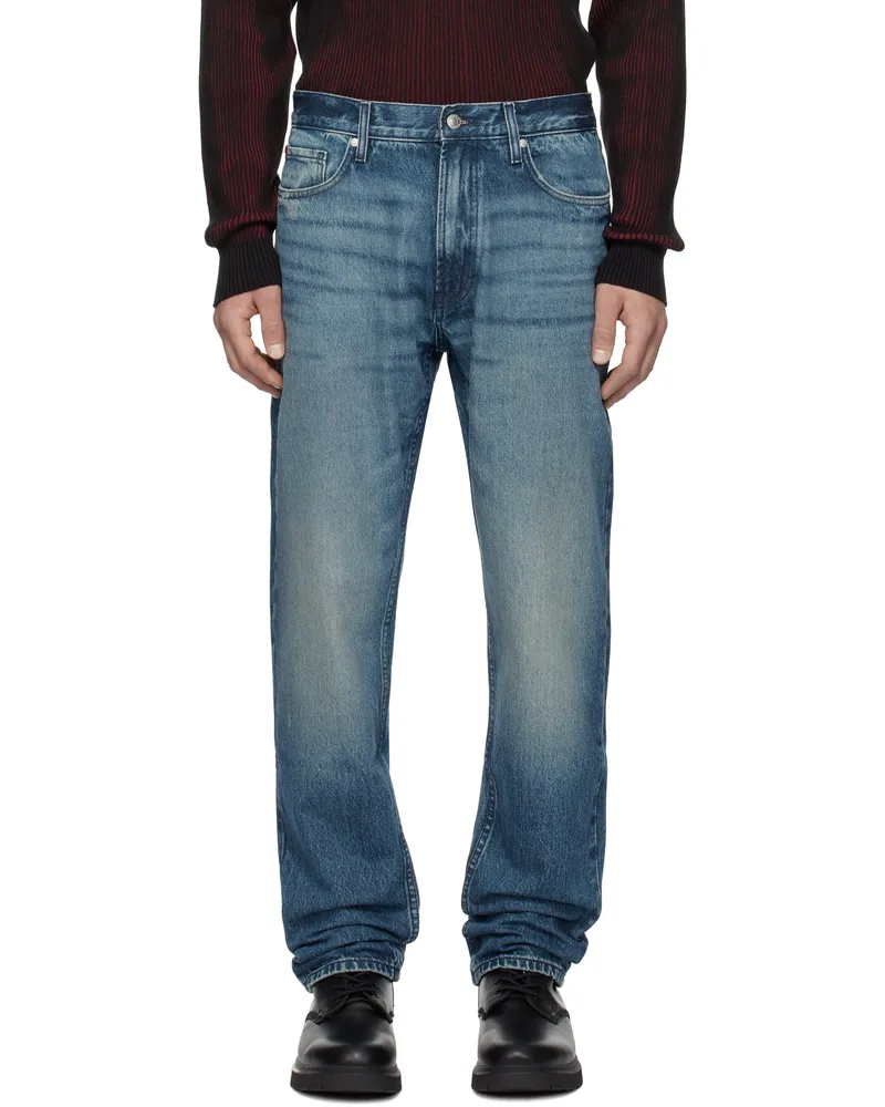 HUGO BOSS Blue Regular-Fit Jeans 435-bright