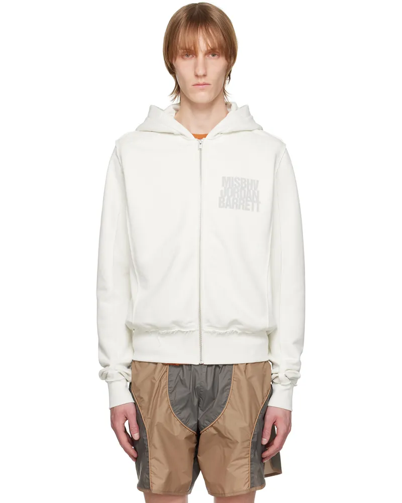 MISBHV Off-White Jordan Barrett Edition Zipped Hoodie Coconut