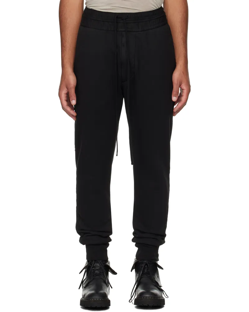 Julius Black Cotton Heavy Sweatpants Black